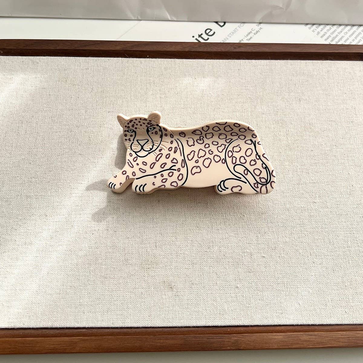 Cartoon Leopard Hair Claw ??Acetate Animal Clip_CWAHA5760