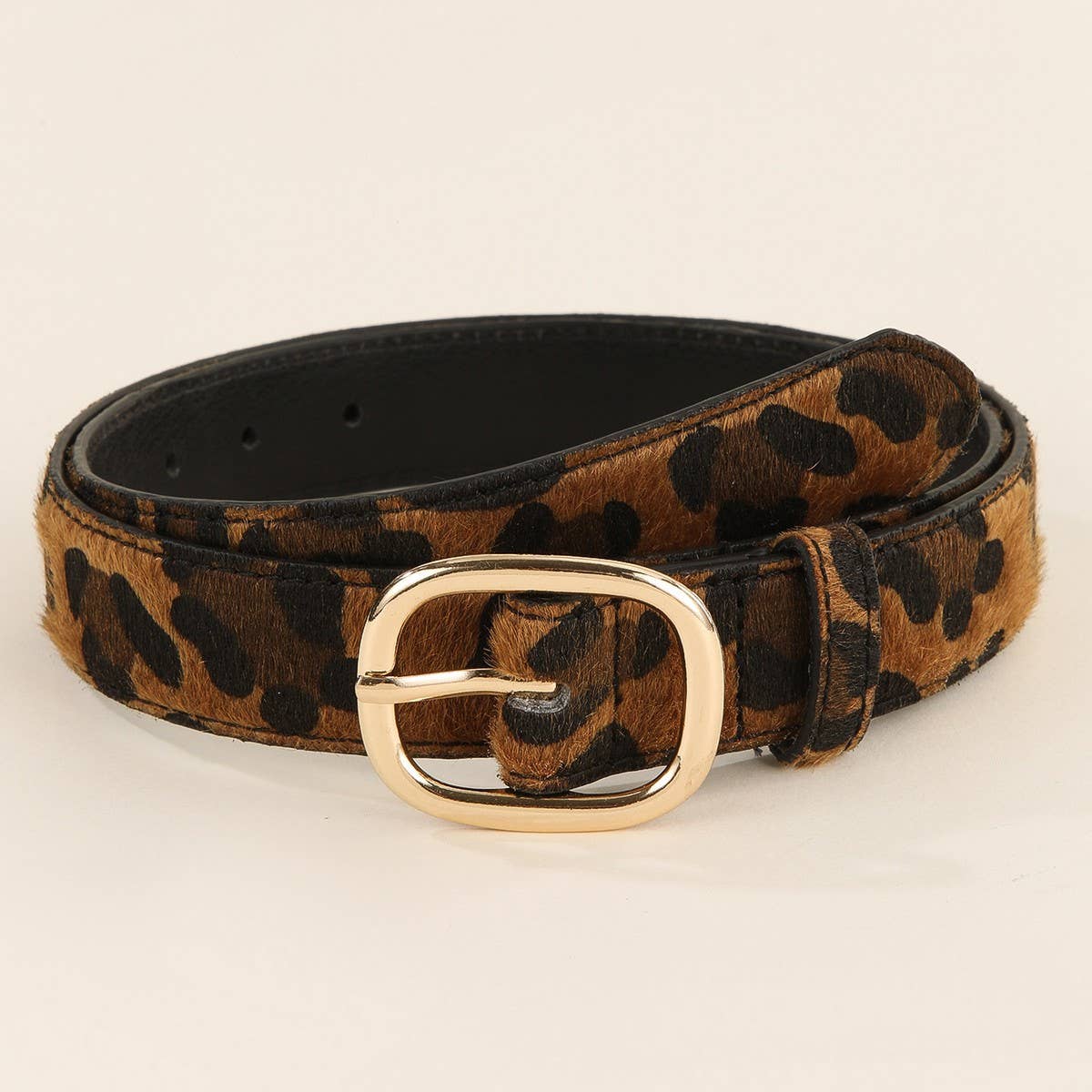 FASHION BELT LEOPARD SNAKE PRINT BELT_CWMM3933
