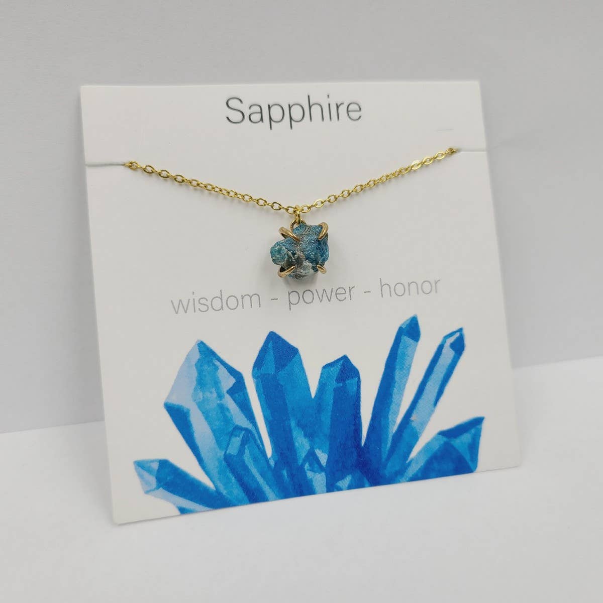 IRREGULAR FOUR CLAW NATURAL STONE NECKLACE