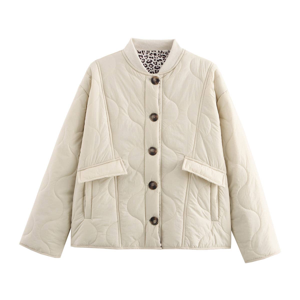 Fashionable quilted cotton cotton-padded jacket