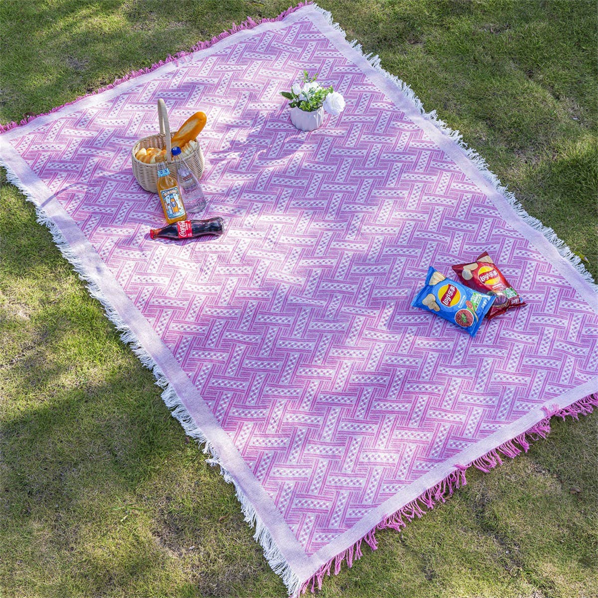 Bohemian Camping Mat Picnic Beach Blanket_CWMM9631