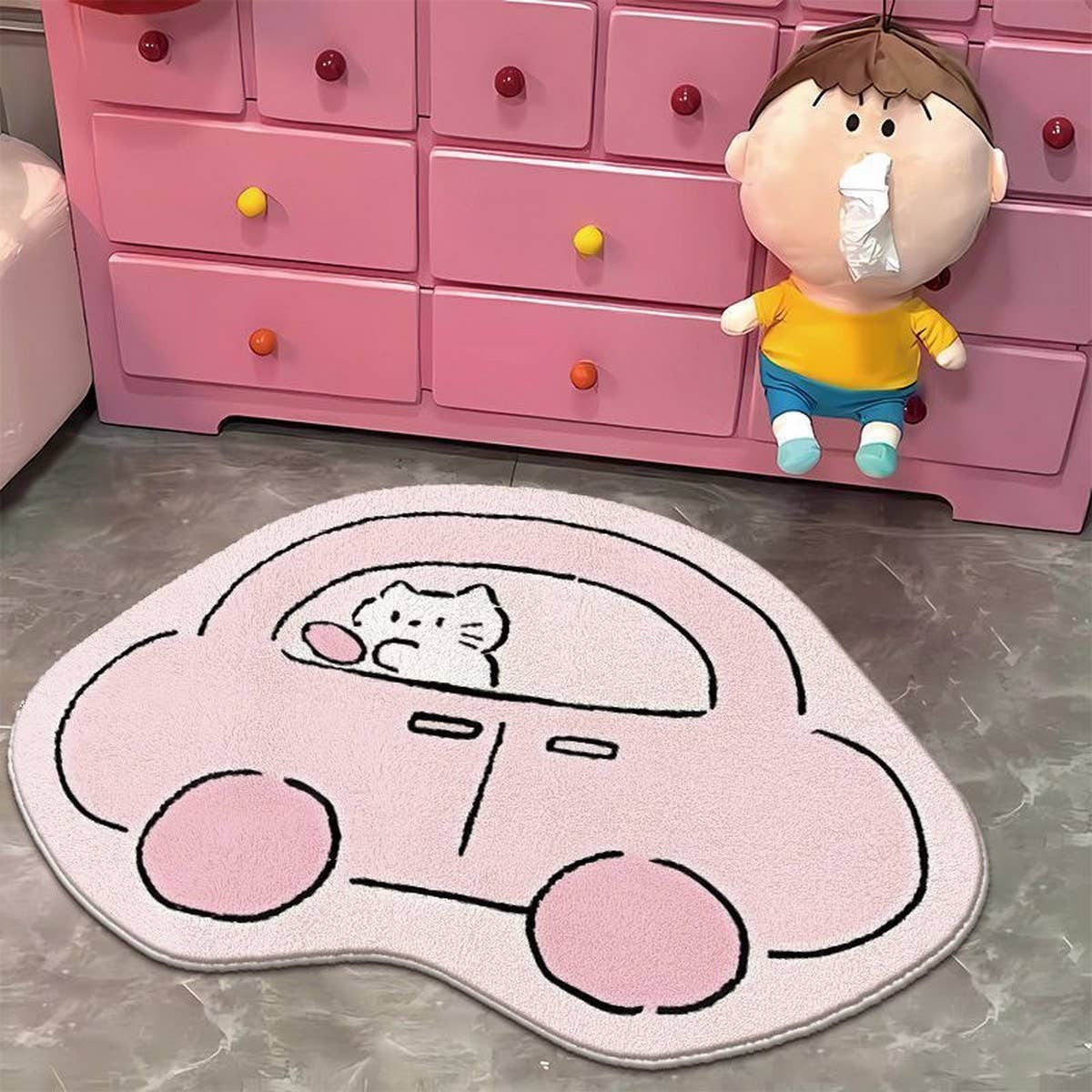 Cartoon Cake Mat, Cozy Rug for Bedroom & Bath_CWMM7506