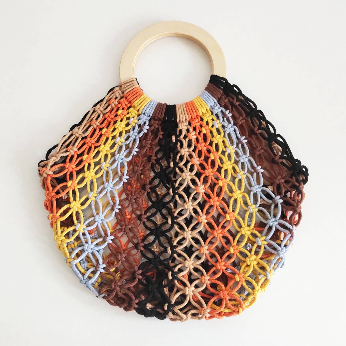 SEASIDE VACATION HANDMADE COLORFUL WOVEN BAG_CWAB1966