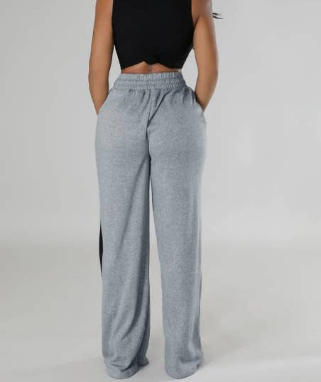 MATCHING DIAGONAL STRIPED SWEATPANTS