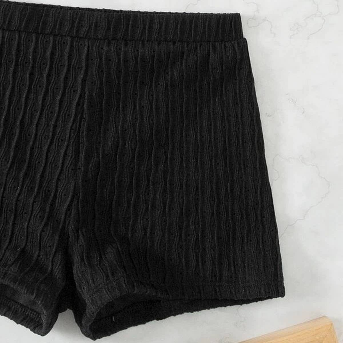 High Waist Bikini Set,Slimming Solid Color Swimsuit