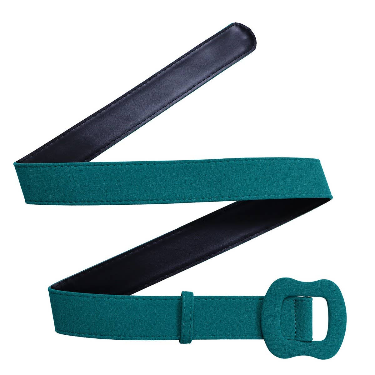 FASHION SUIT COLLAR PLEATED WAIST PLUS SIZE DRESS_CWDMD3653