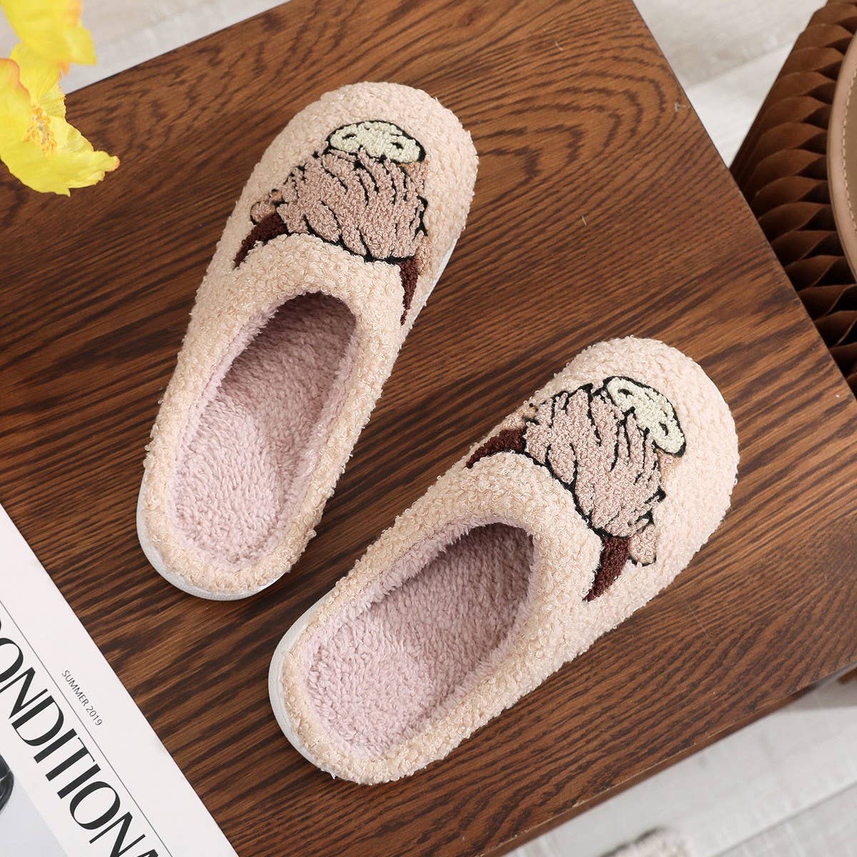 CHRISTMAS HOT-SELLING ANIMAL PRINT COTTON SLIPPERS