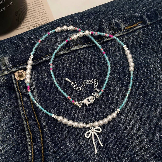 HIGH-END LUXURY BOW PENDANT NECKLACE FOR WOMEN