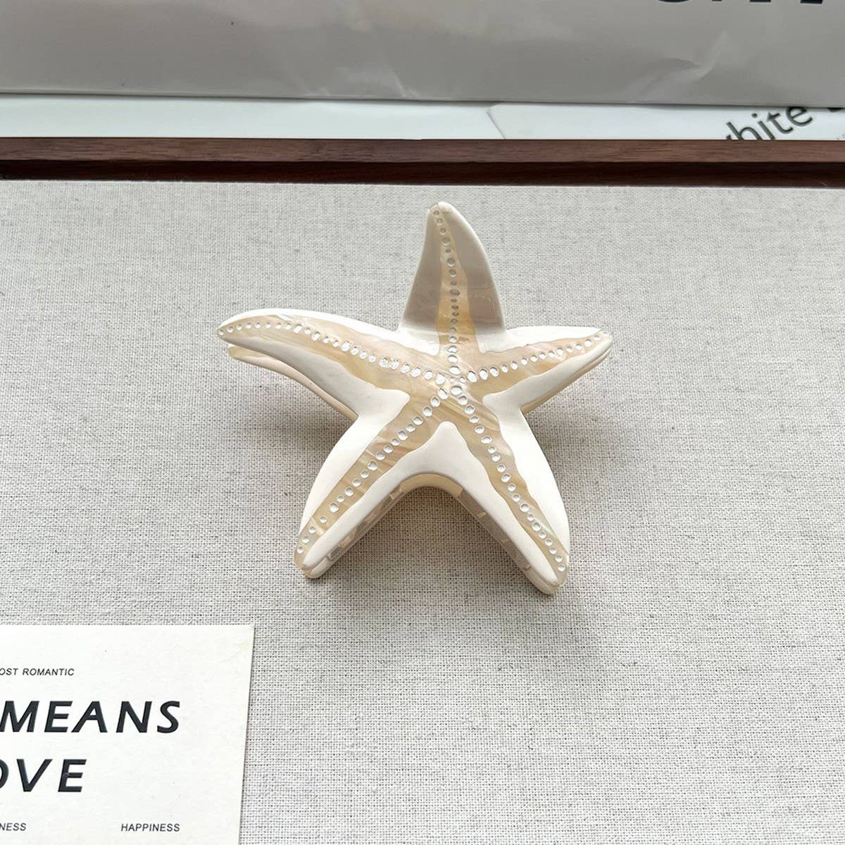 Ocean Collection Starfish Acetate Hair Clip_CWAHA5717