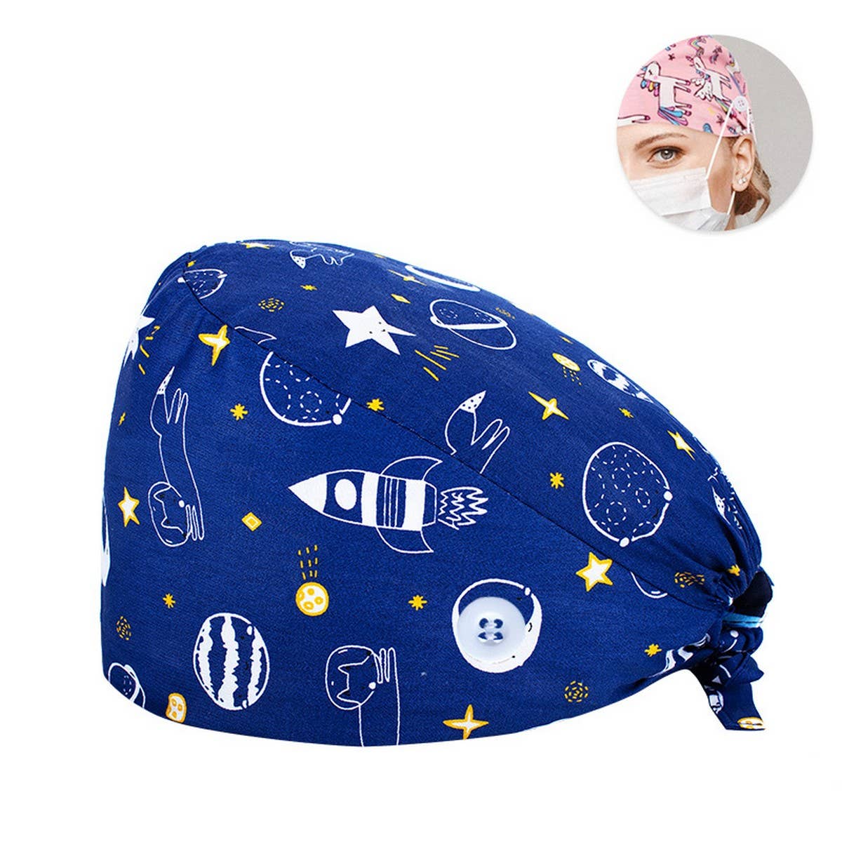 SURGICAL CAP DOCTOR CAP COTTON PRINTED CAP_CWAH3330