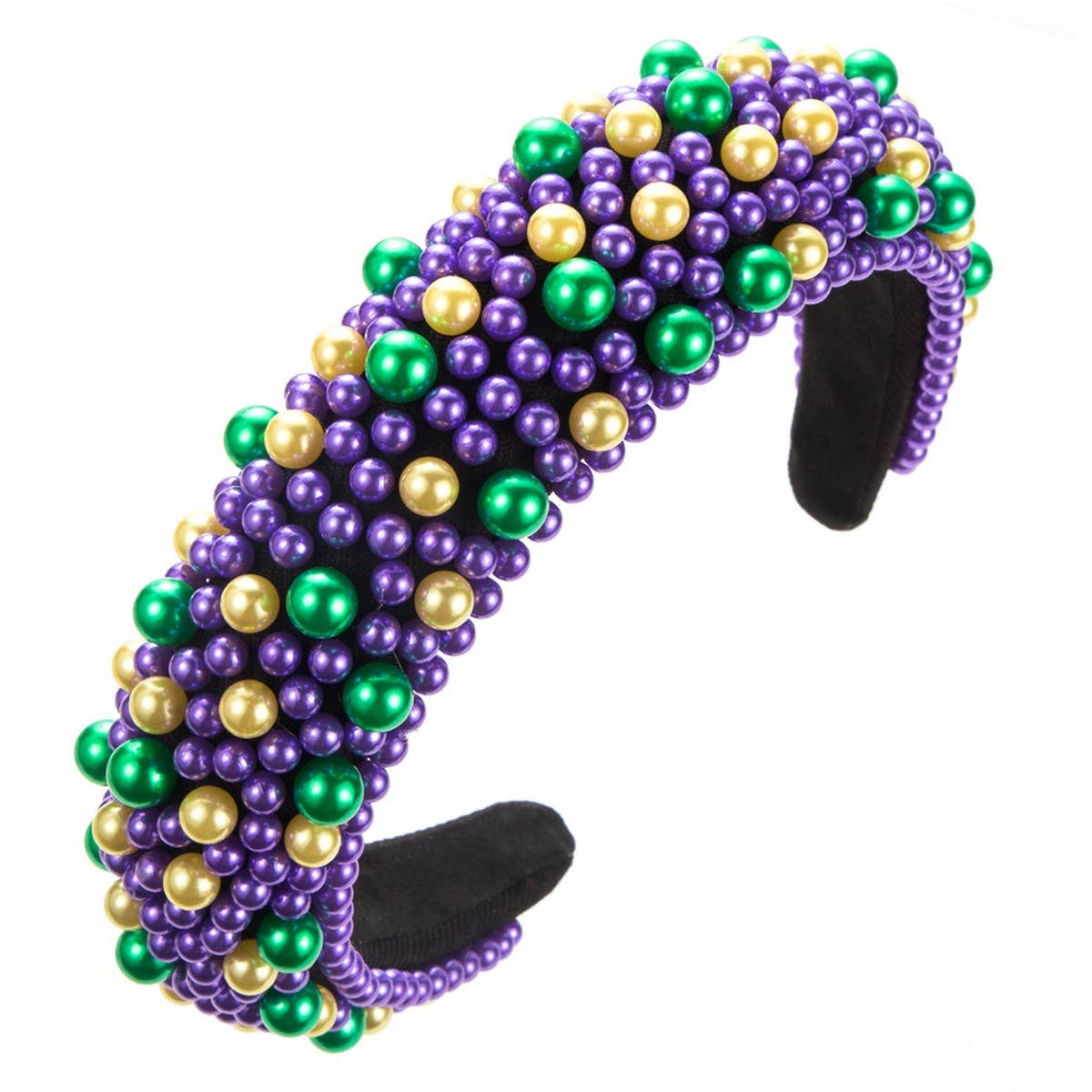 COLORED BEADS DECKED HEAD HOOP HEADBAND_CWAHA0116