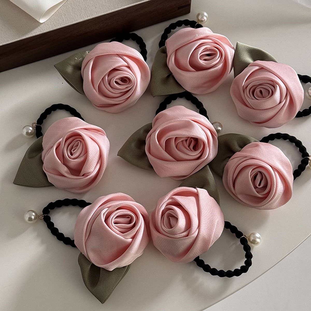 HIGH-END THREE-DIMENSIONAL ROSE BUD HAIRBAND