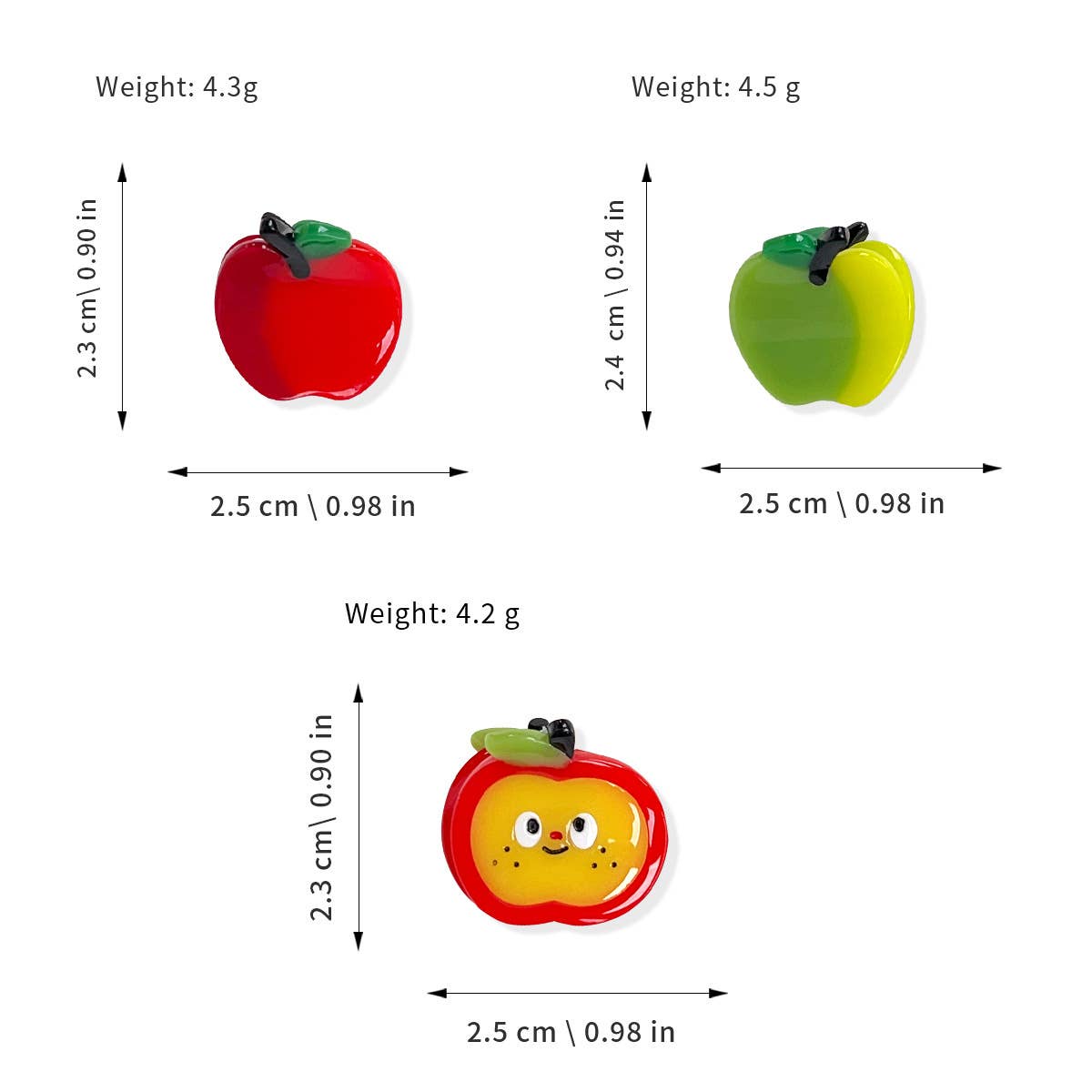 Fruit-shaped children's acetate board hair grab