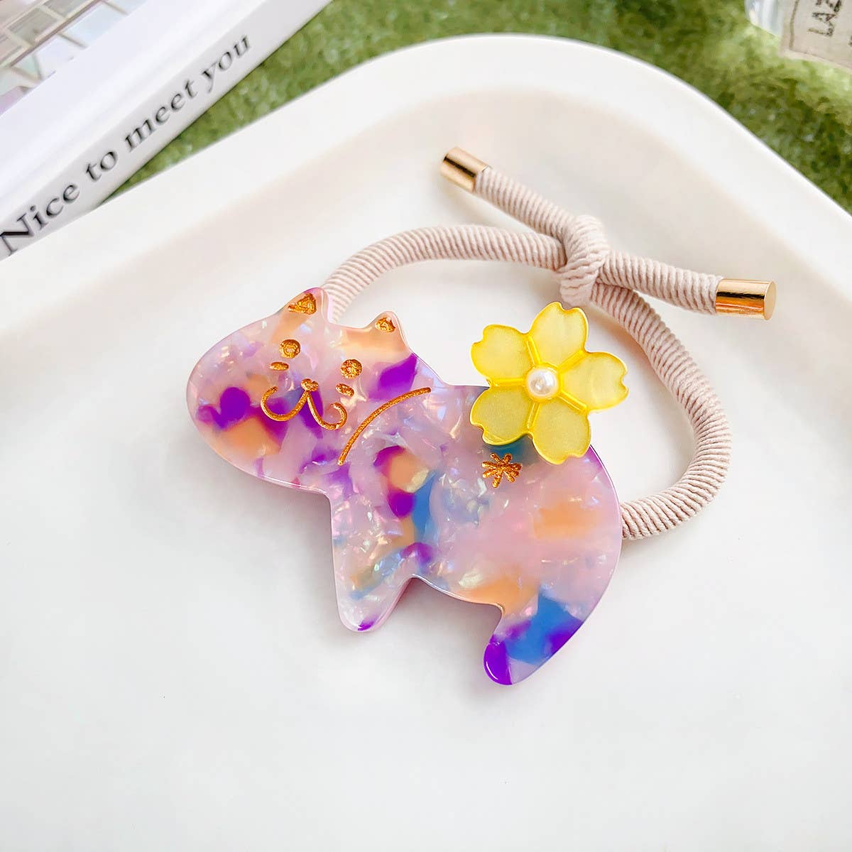 SWEET AND CUTE CAT HAIR ROPE_CWAHA0810