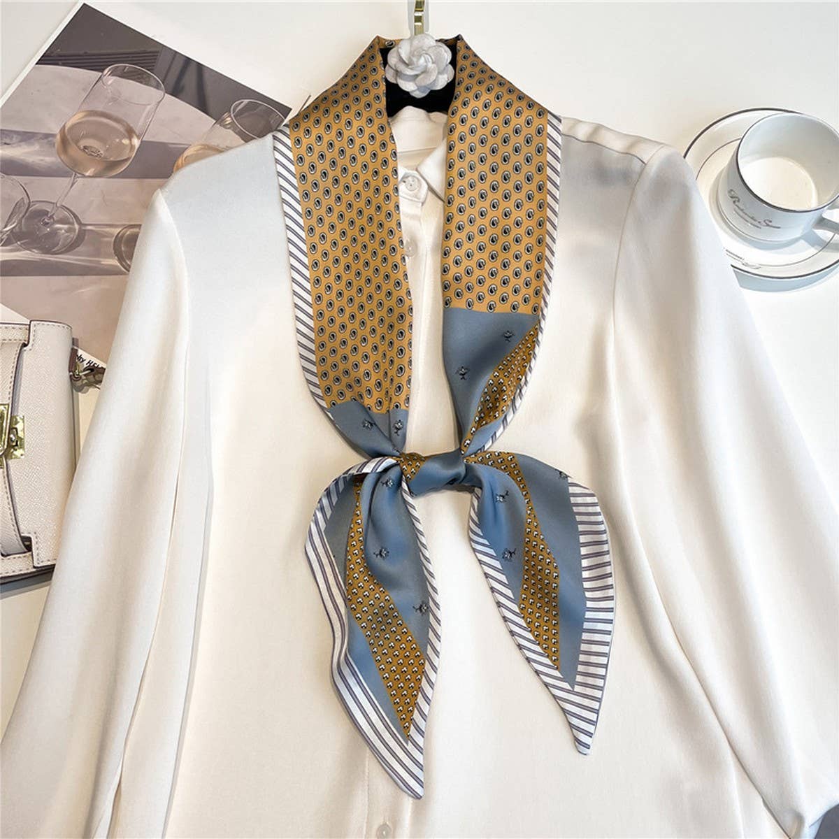 POLKA DOT THIN FASHIONABLE ALL-MATCH HEAD SCARF_CWASC1517