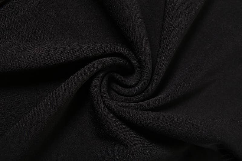 SEMI-HIGH NECK SEXY MIDRIFF HIP WRAP SLIM DRESS