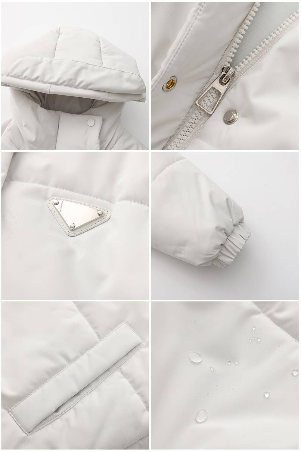 Short and thick breaded cotton-padded jacket