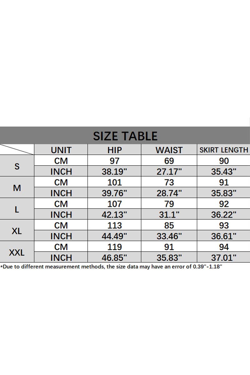 CWBLS0441_SUMMER ROMANTIC AND ELEGANT FLORAL IRREGULAR SKIRT