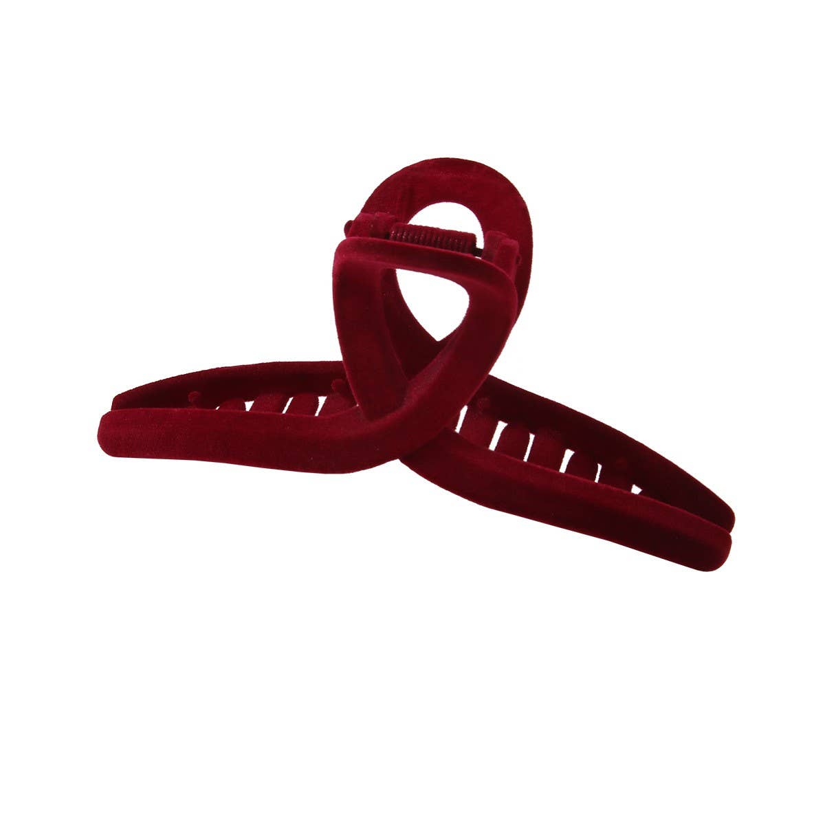 Large flocking clip Premium velvet hair clip