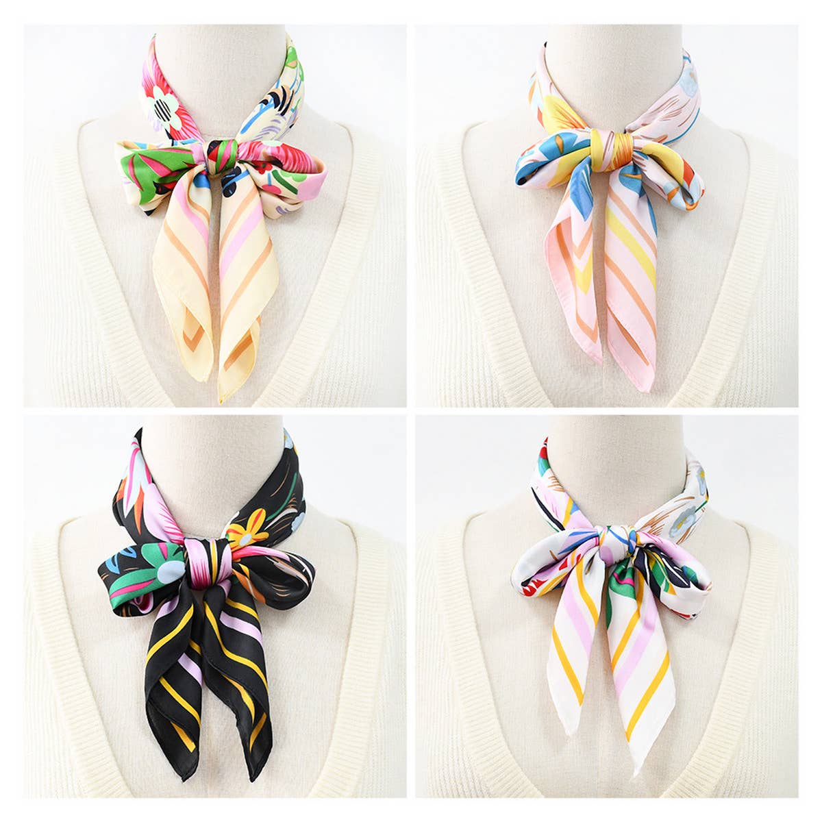 Floral Print  Scarf ? Vintage Neck & Head Wrap