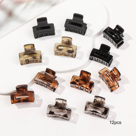 Twelve sets of high-end small hair clips