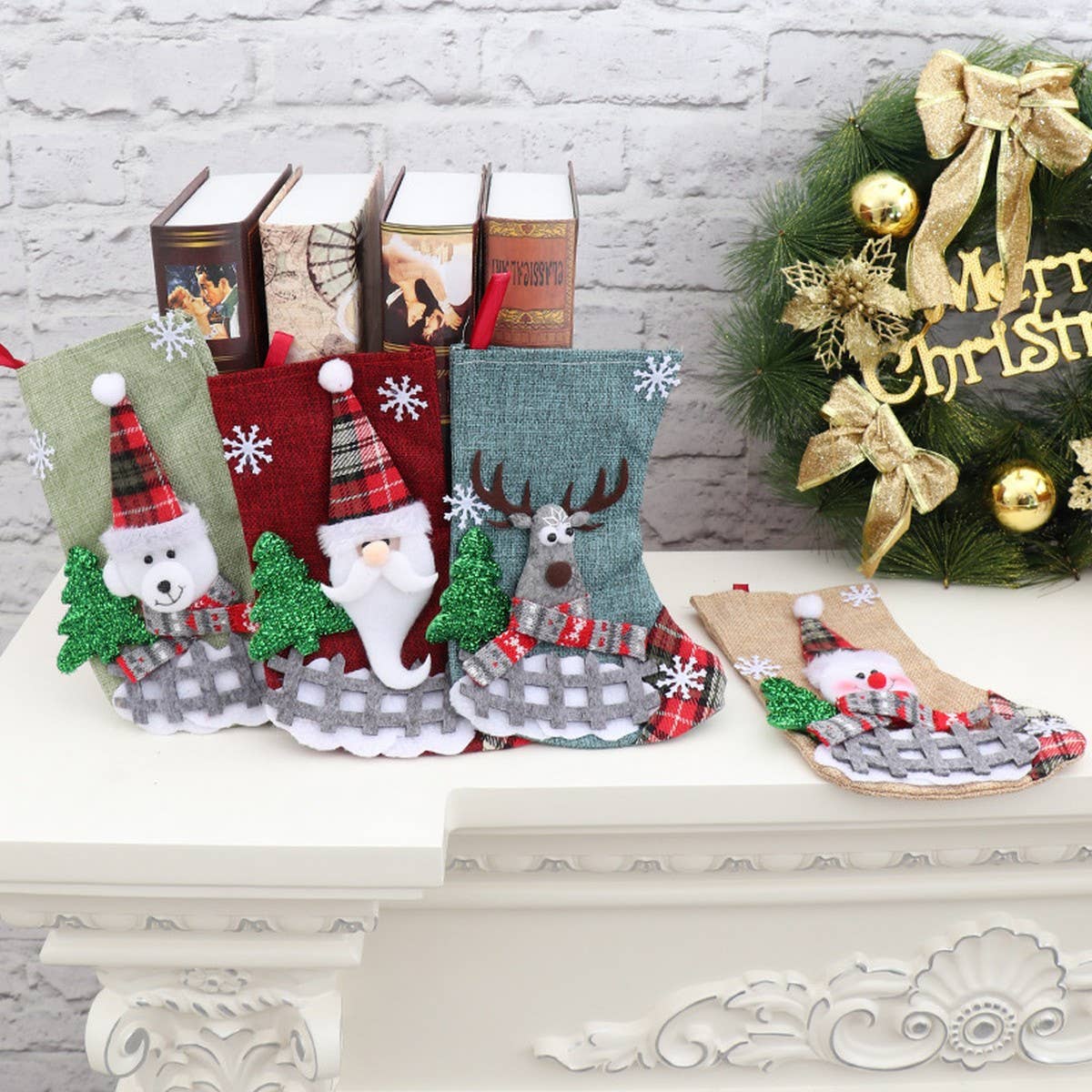 CHRISTMAS CANDY CHRISTMAS STOCKING GIFT BAG