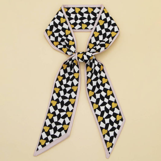 Floral Letter  Scarf ? Hair Tie & Bag Ribbon