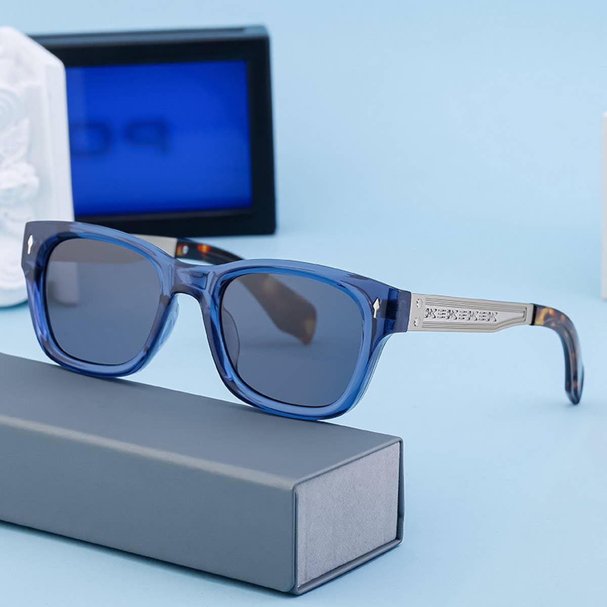 FASHION POLARIZED SQUARE FRAME SUNGLASSES_CWASG0753