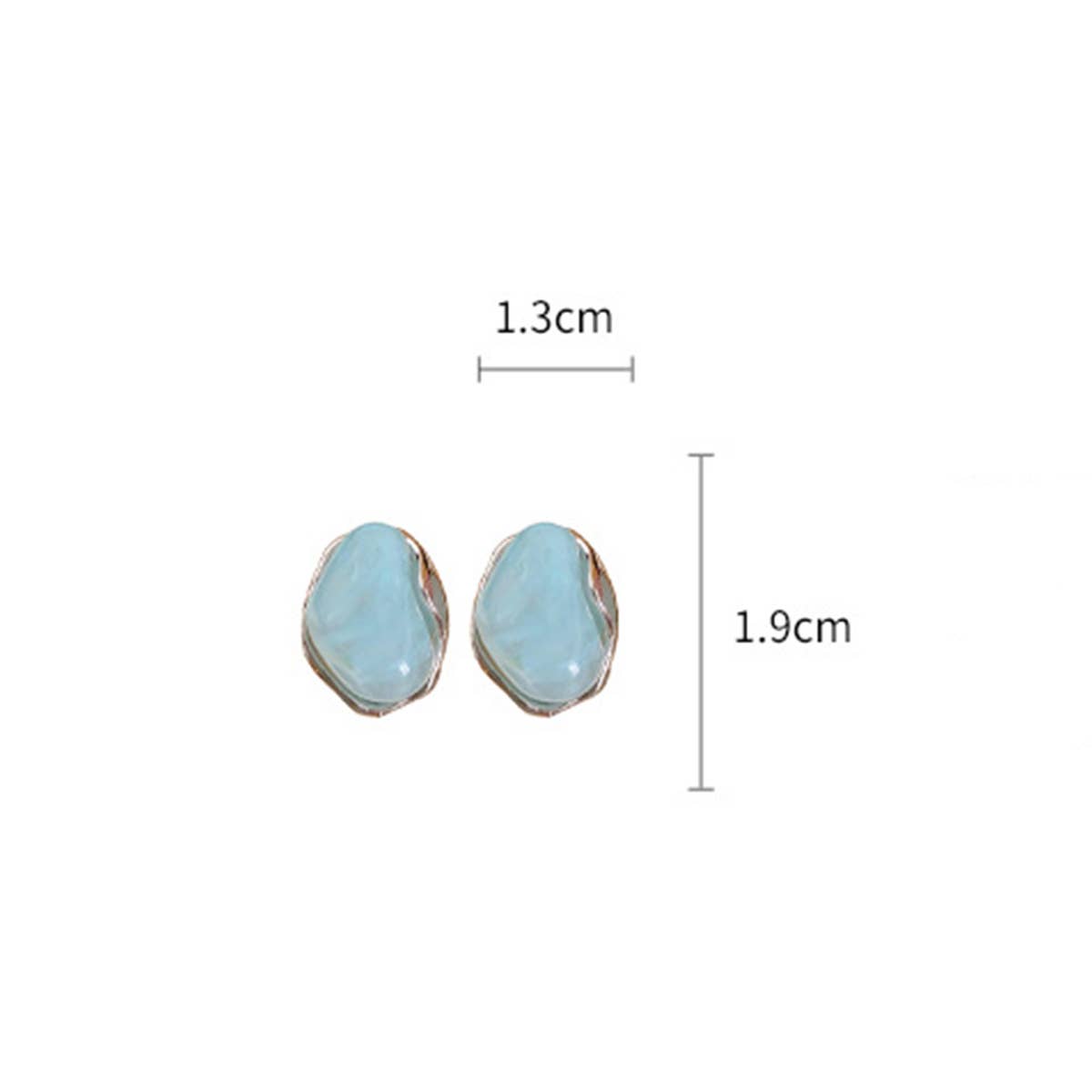 BLUE ICE CRYSTAL SIMPLE COMMUTER EARRINGS_CWAJE2330