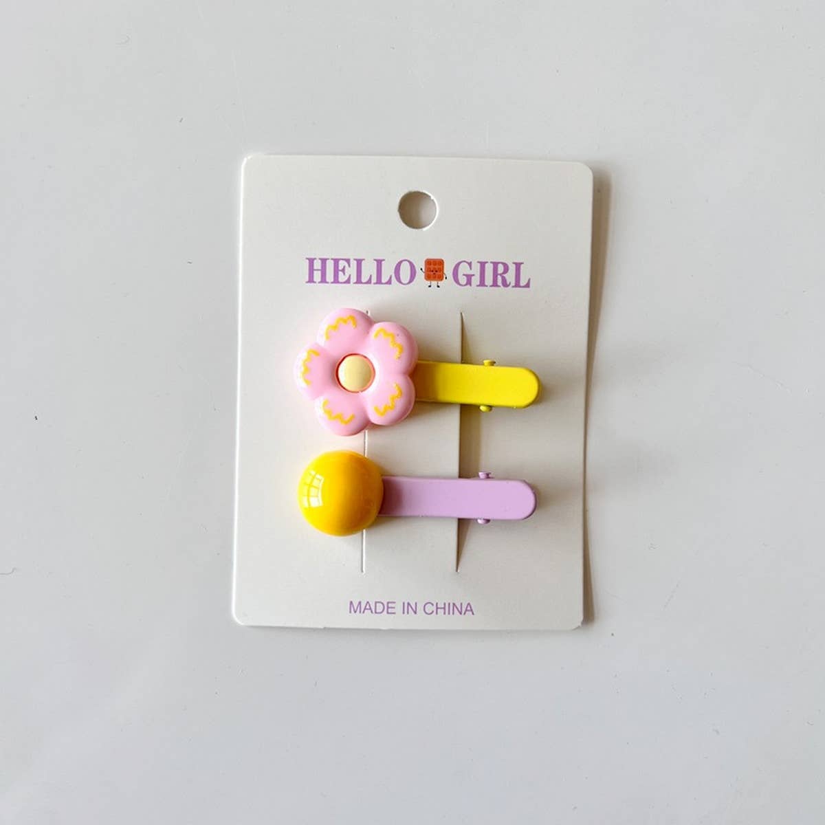 CHILDREN'S FLOWER ROUND BEAD HAIRPIN_CWAHA1821