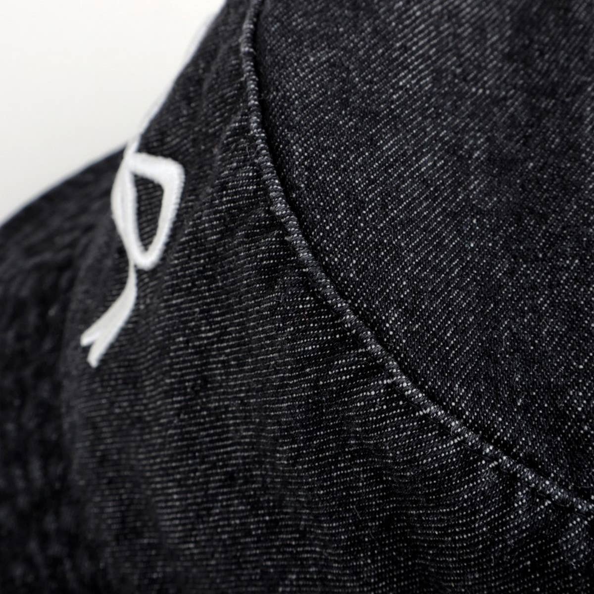 WASHED SUNSCREEN EMBROIDERED BOW BUCKET HAT_CWAH1540