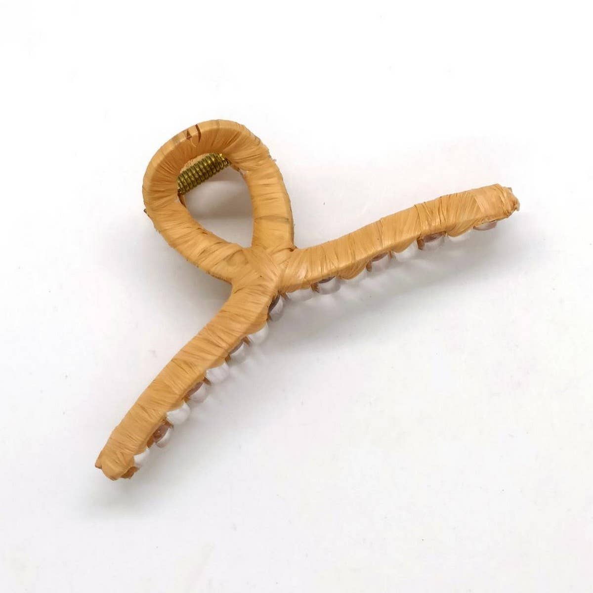 Boho Natural Japanese Fiber Paper Hair Claw_CWAHA6377