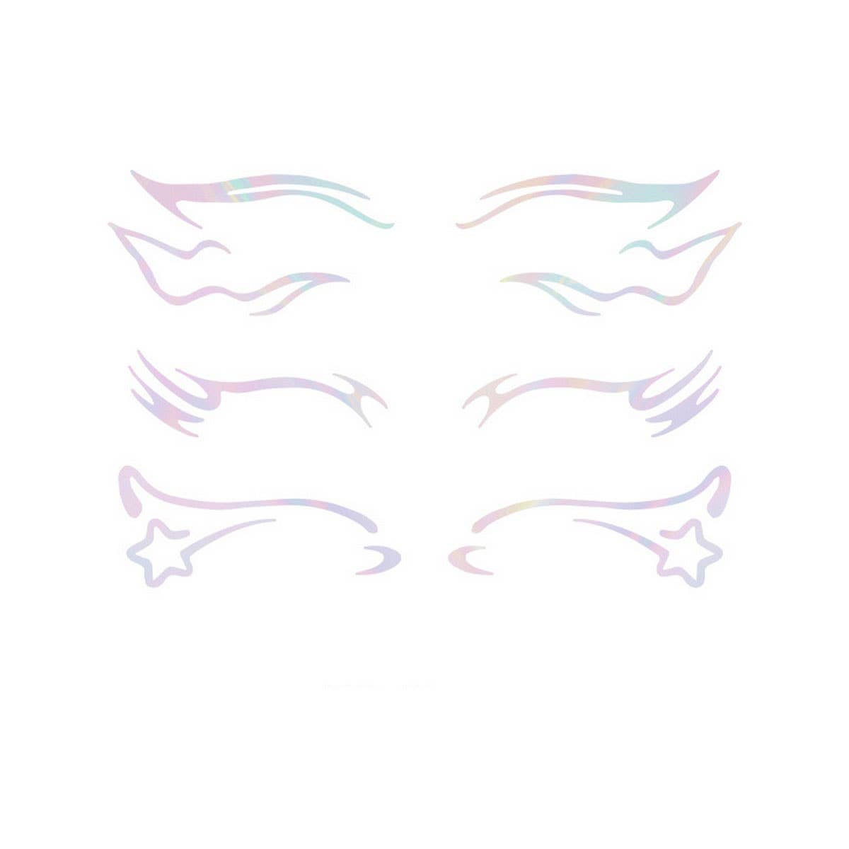 3D Laser Eye Makeup Tattoo Stickers Waterproof_CWMM8358