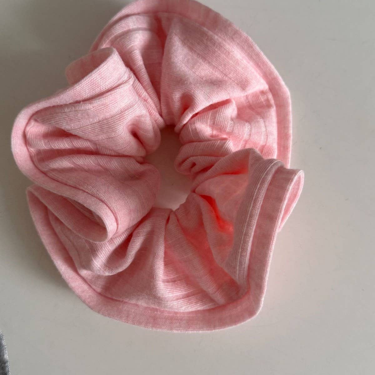 Creamy Sporty Stripe Scrunchie Hair Tie