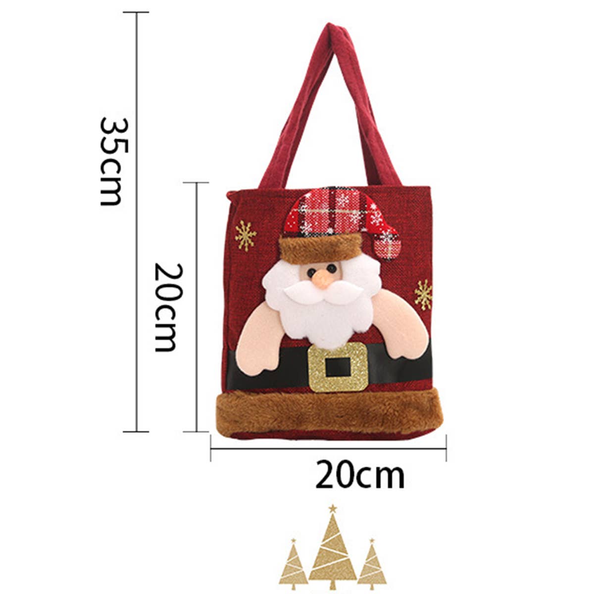 CWMM9348_CHRISTMAS SANTA SNOWMAN DEER GIFT BAG