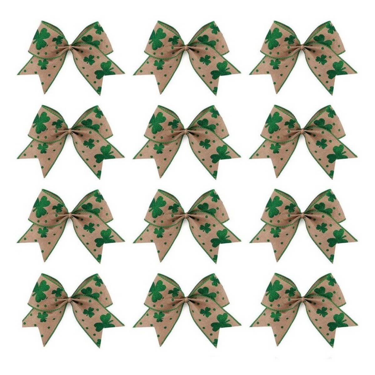 CWMM10220_PATRICK DAY SHAMROCK BOW WREATH WALL DECOR