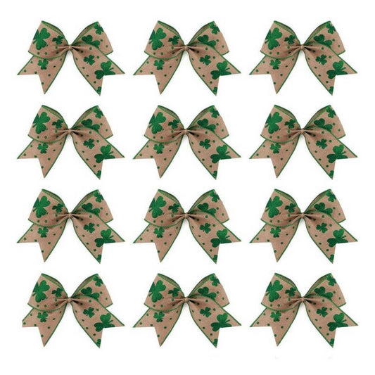 CWMM10220_PATRICK DAY SHAMROCK BOW WREATH WALL DECOR
