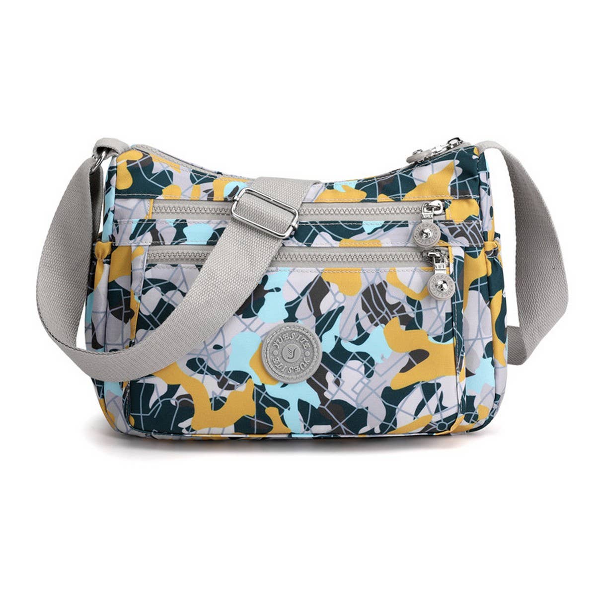 SIMPLE NYLON PRINTED CROSSBODY SHOULDER BAG_CWASC1727