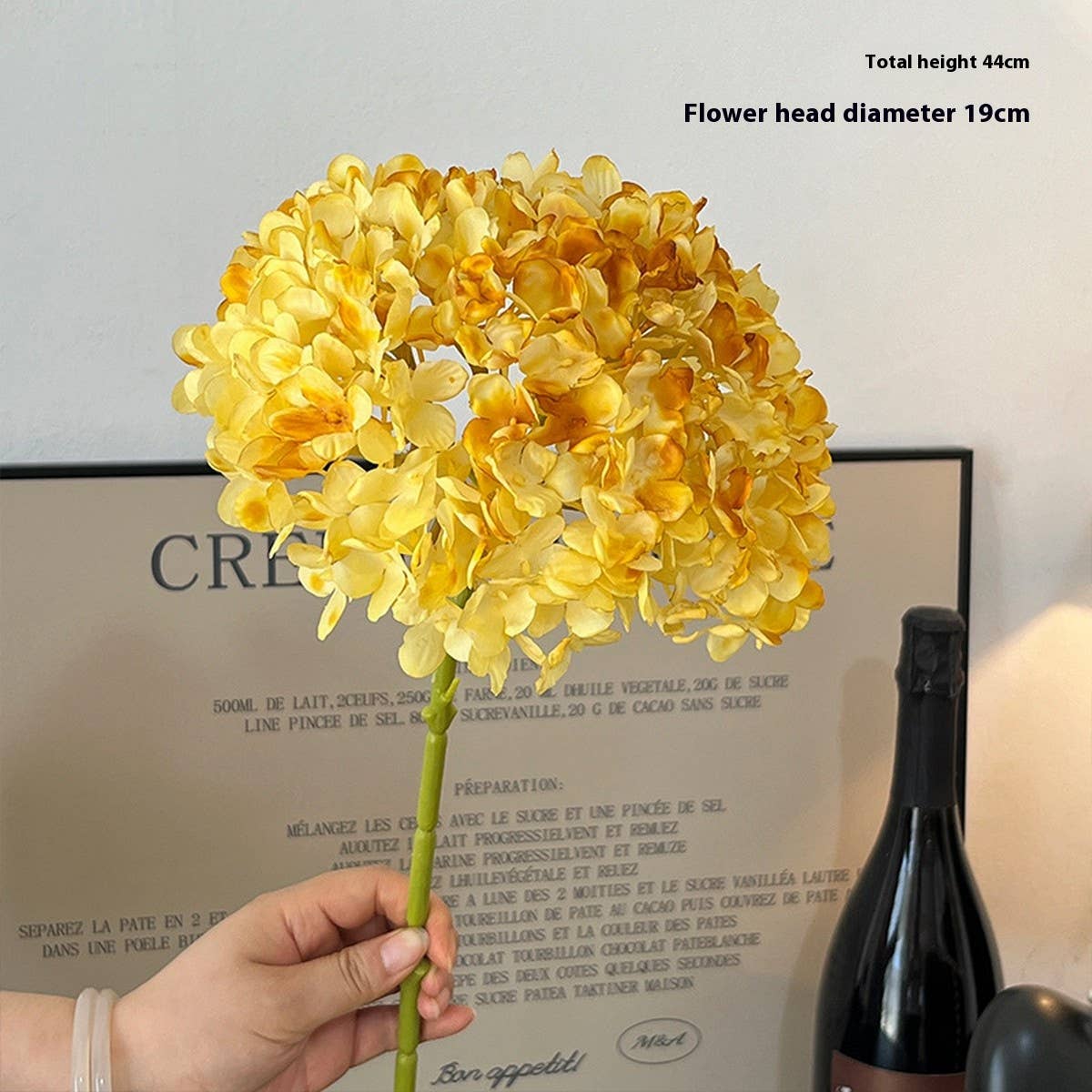 Autumn Vintage Single Stem Burnt Edge Hydrangea_CWMM6480