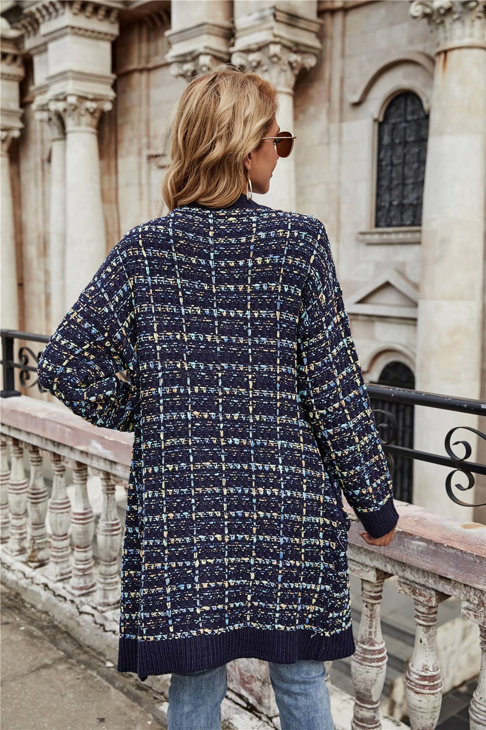 CWOSWL1045_Long Sleeve Open Front Long Cardigan Sweater