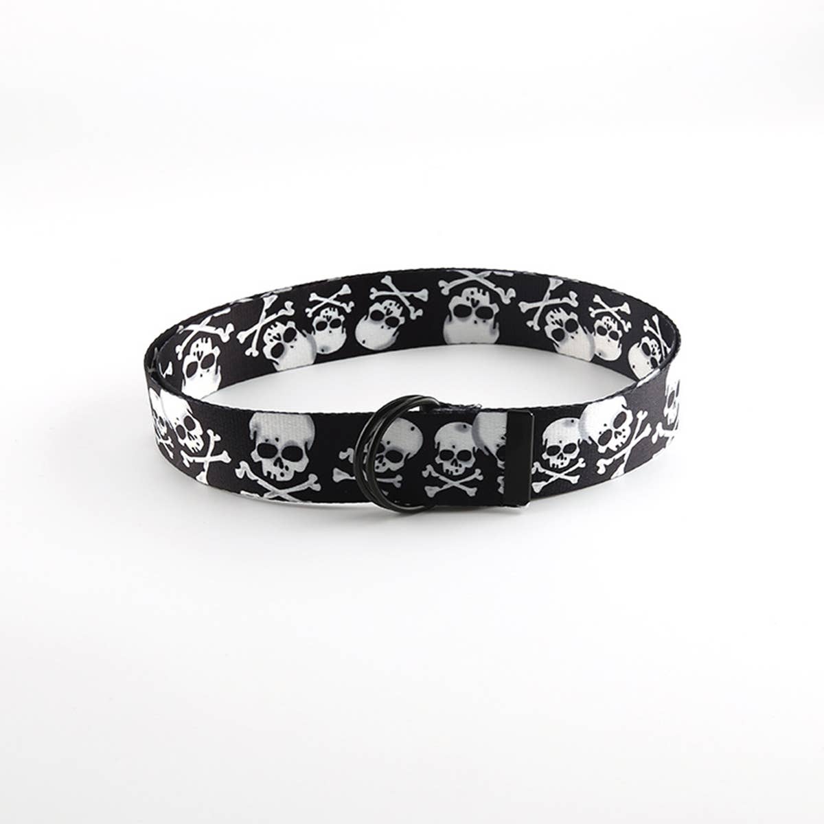 CWABE0955_VERSATILE SKULL CASUAL CANVAS BELT