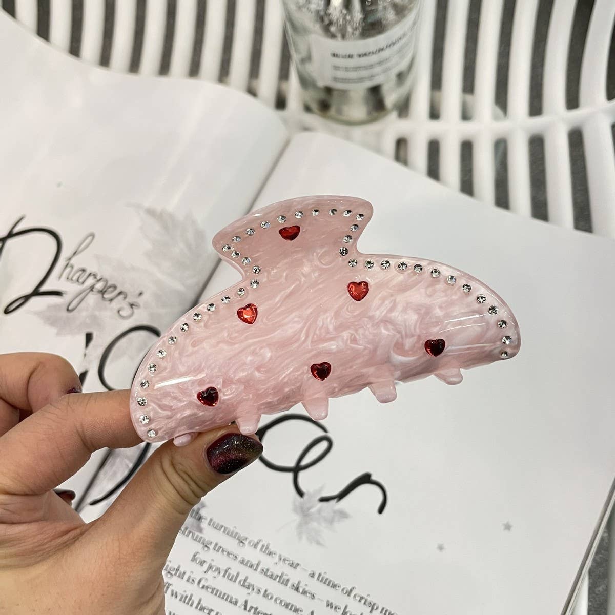 CWAHA4463_NEW VALENTINE'S DAY SWEET HEART HAIR CLIP