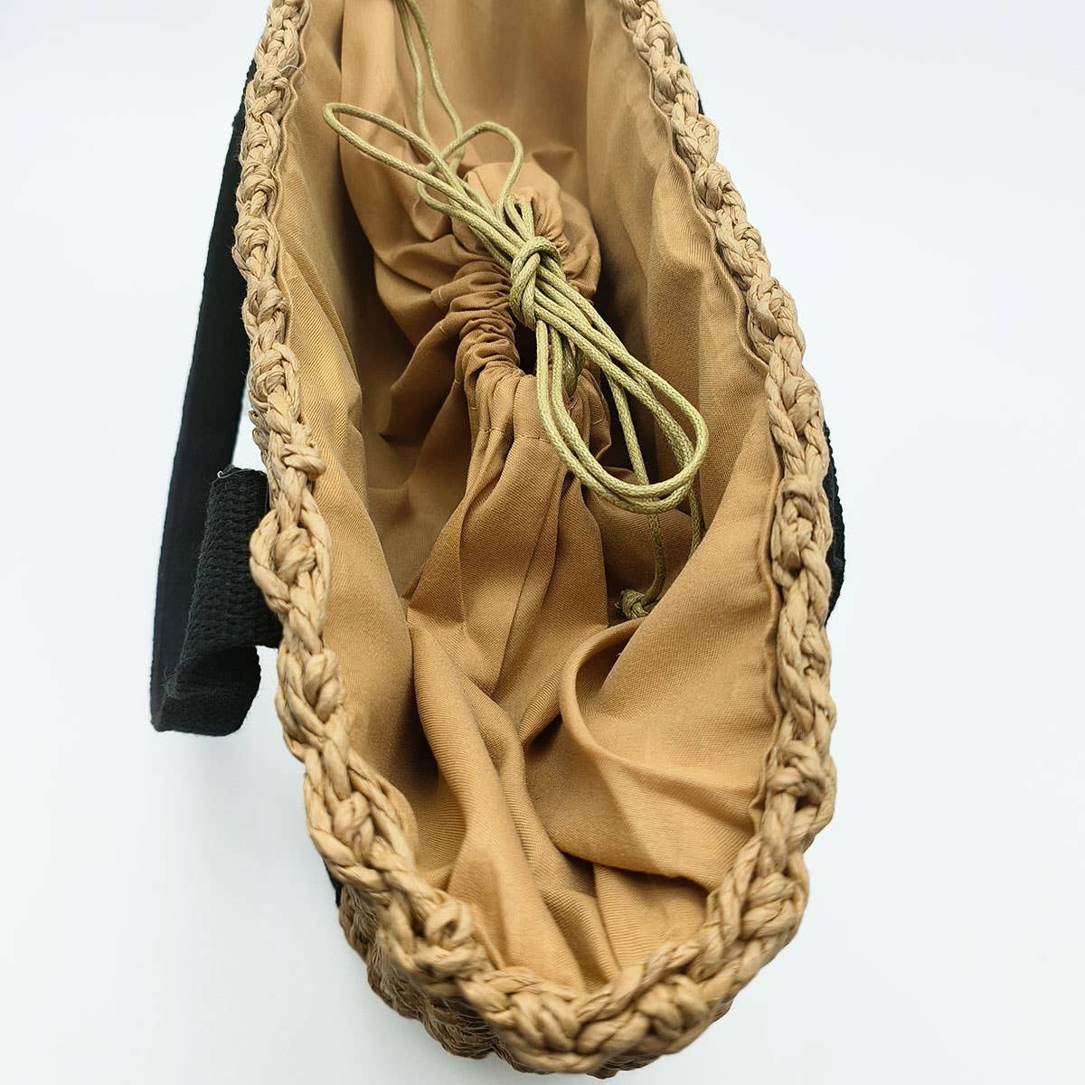 WOMEN CASUAL WOVEN STRAW SQUARE TOTE BAG _CWAB0822