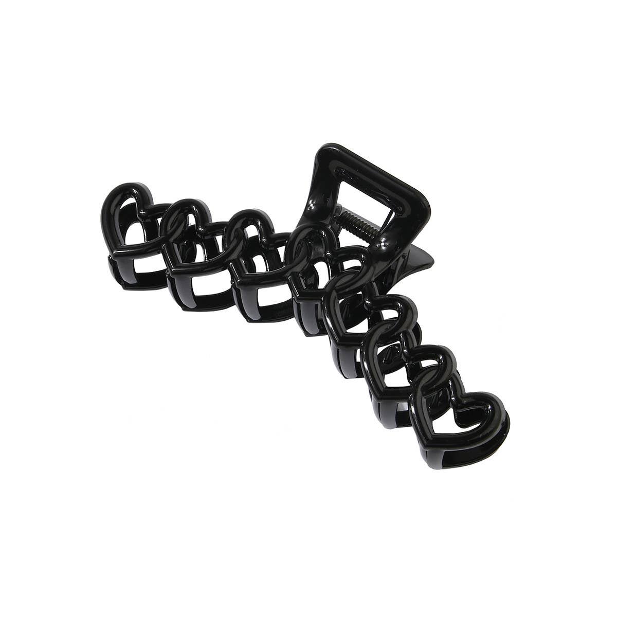 Colorful hollow heart-shaped hairpin simple clip_CWAHA0470