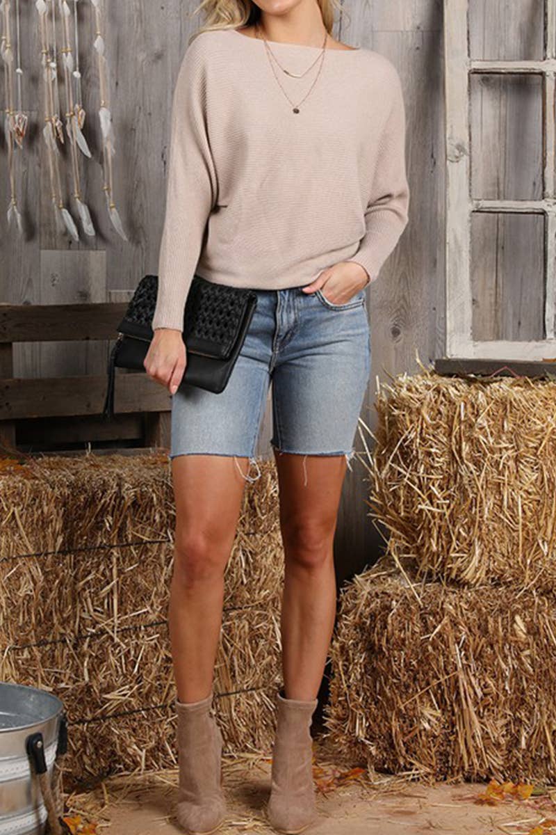 WOMEN FASHION LONG SLEEVED KNIT SHIRT_CWOSWL1831