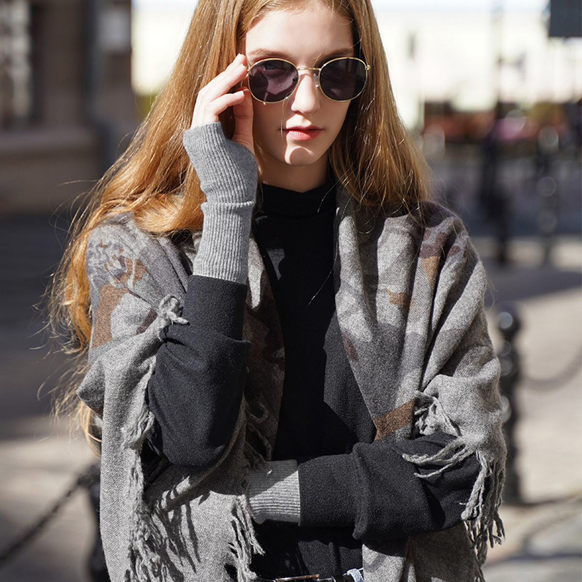 Cashmere Knit Gloves ??Half Finger for Students_CWAG0528