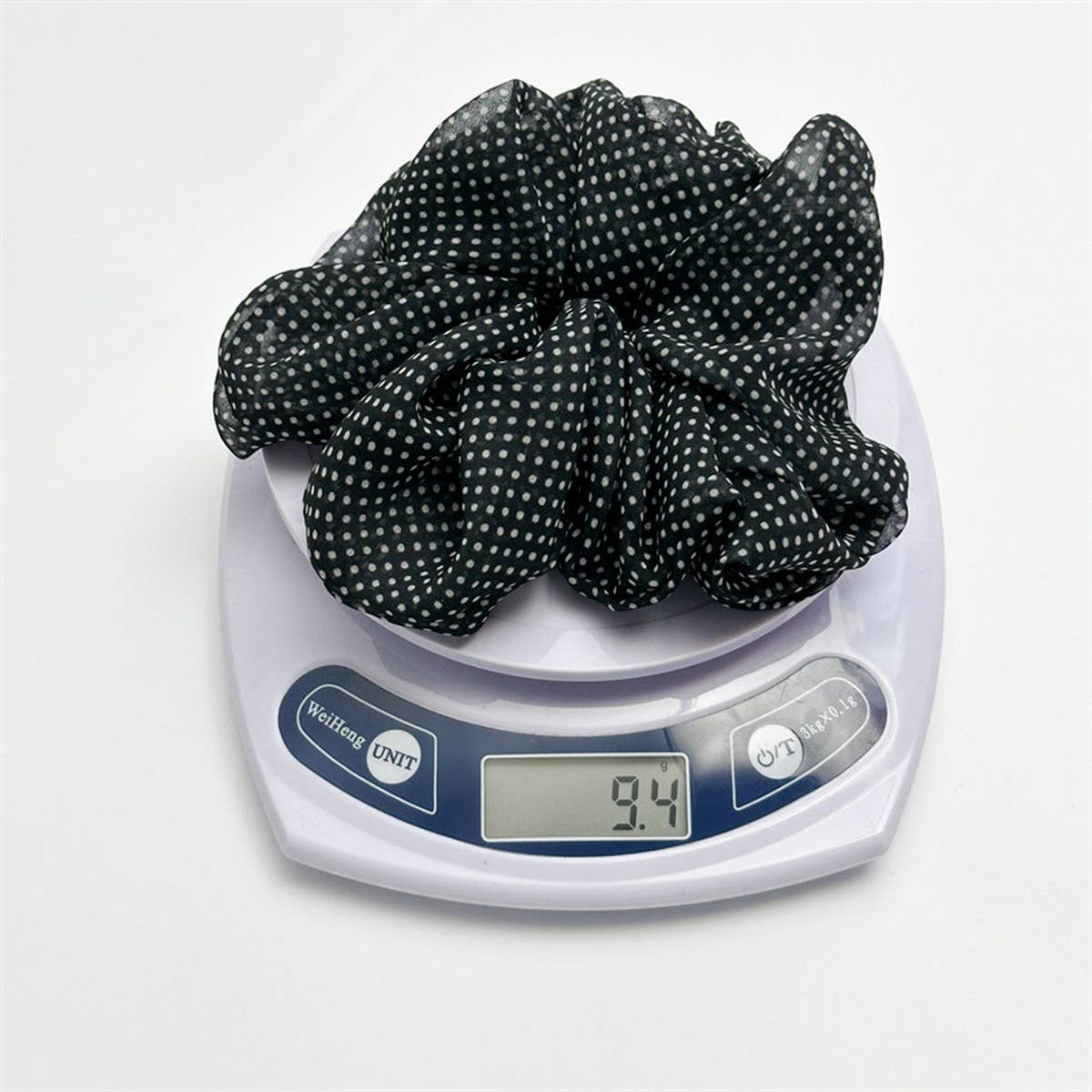 NEW MESH POLKA DOT LARGE INTESTINE HAIR TIE