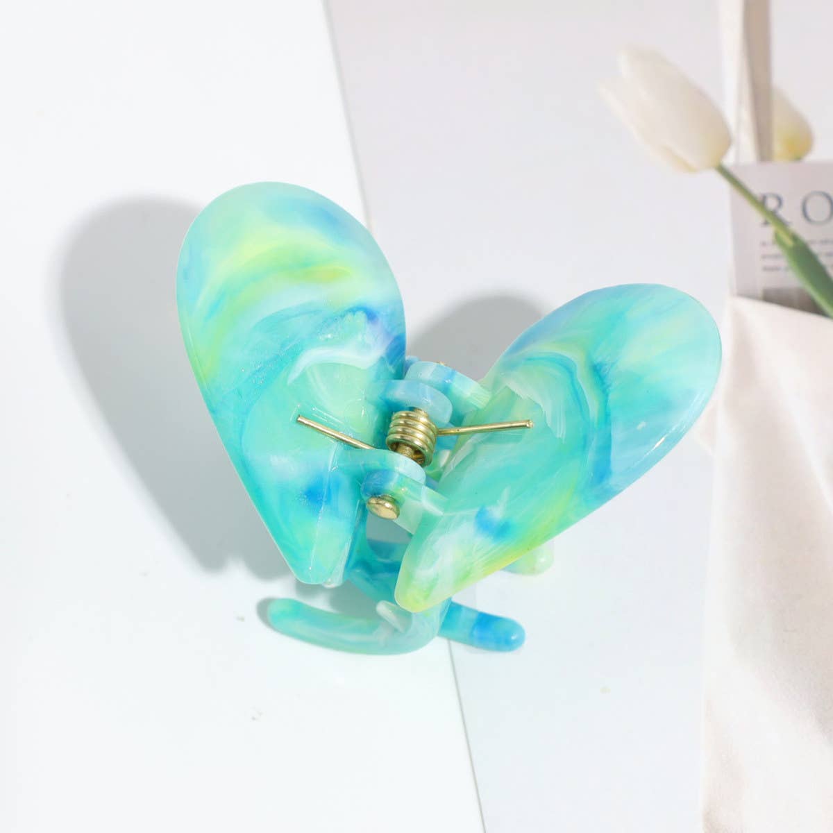 ALL-MATCH GRADIENT HEART HAIRPIN_CWAHA2251