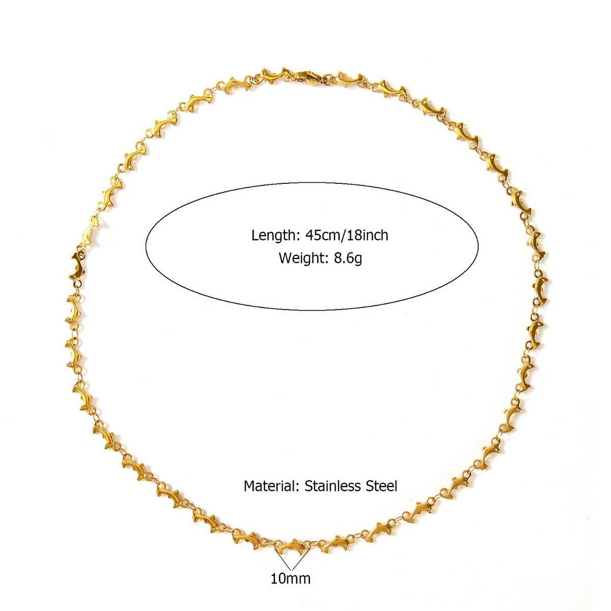 Vintage Style Steel Necklace with Heart Pendant