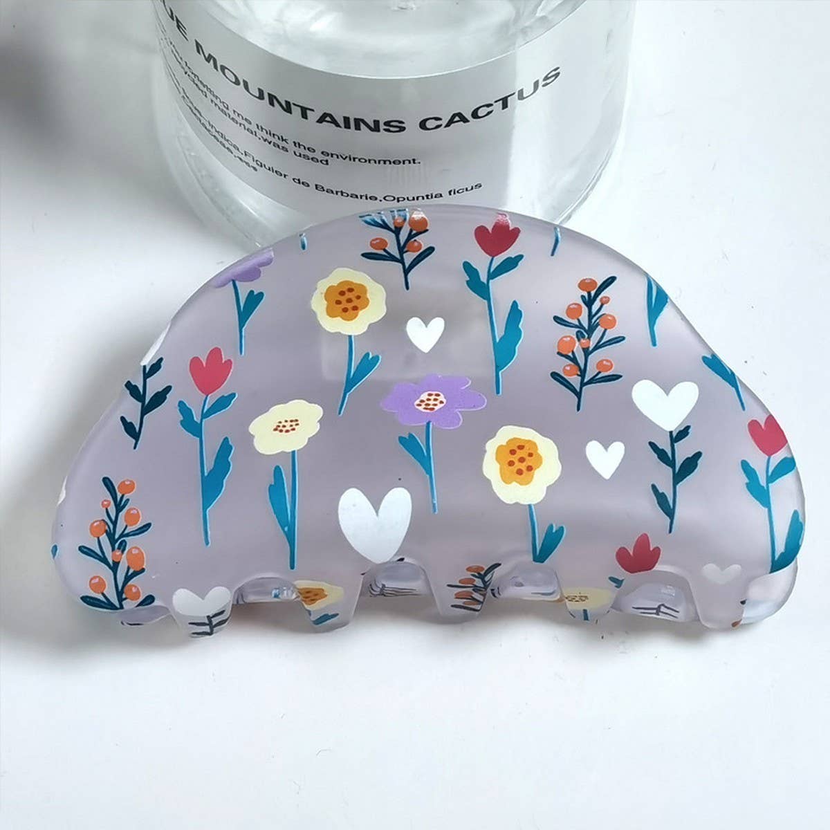 CWAHA1316_FROSTED FLOWER SERIES HAIR CLAW CLIP